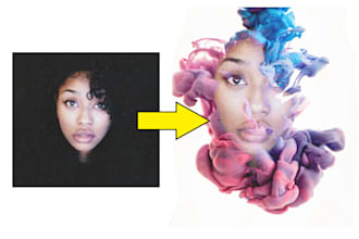 create HQ double exposure of your photo