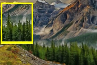 convert your picture into a digital oil painting effect
