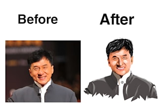 draw vector art and line art