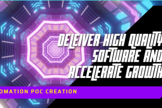 develop custom poc for test automation framework or automate web browser tasks