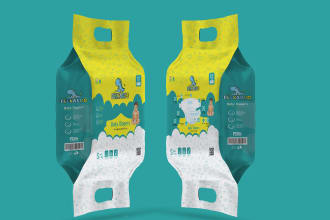 design baby, kids product label and packaging