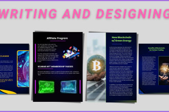 write and design an impressive ico, crypto blockchain white paper