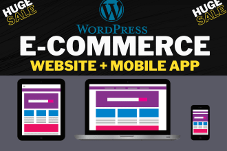 build ecommerce website and mobile app with woocommerce