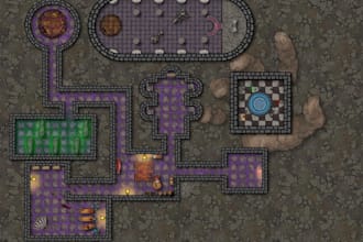 make a custom dungeon map with traps, puzzles and monsters
