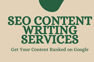provide SEO blog writing services