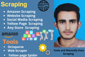do any web scraping, web scraper, yellow pages scraping, amazon scraping