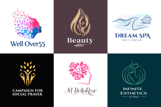 do wellness medical health dental yoga spa skincare natural beauty  logo design