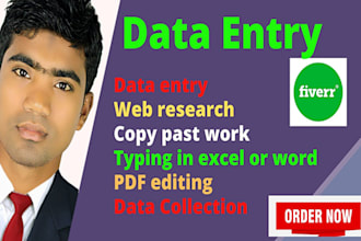 quickly and accurately perform data entry and research