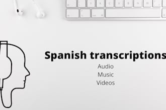 do spanish transcription of your videos or audios