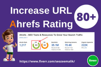 increase url rating ahrefs ur rating 80 plus