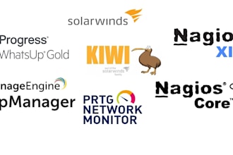 configure solarwinds, prtg, manageengine, nagios nms and syslog