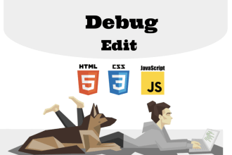 fix any HTML, CSS, and javascript errors or design issues
