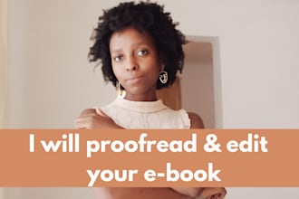 edit and proofread your ebook