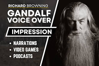 narrate or perform a gandalf voice impression