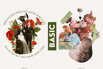 make an awesome and creative collage art for you