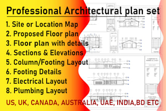 design professional 2d architectural plan