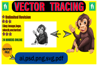 convert any image, logo redesign, vector tracing,make transparent,victor