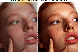 high end beauty retouching, quality and on time