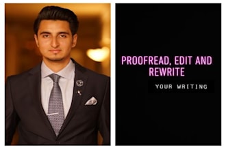 proofread, edit and rewrite your english, urdu writing