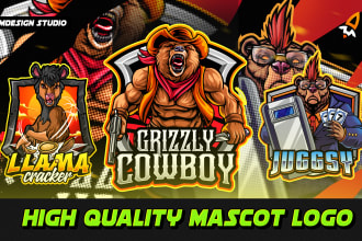 design a gaming mascot logo for gamers, streamers, business