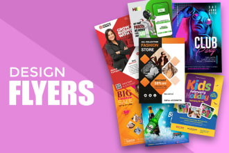 design professional social media flyer for online event