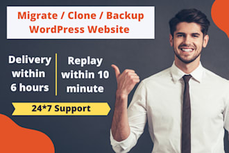 copy, clone, and redesign wordpress website