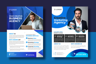 create a professional flyer or brochure design for print or digital platform