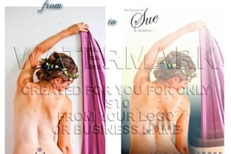create a watermark from your name or logo