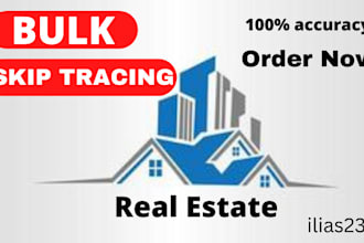 do real estate bulk skip tracing