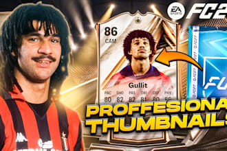 create proffesional ea sports fc 27 thumbnails