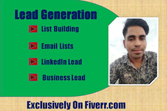 do b2b lead generation, business leads, list building