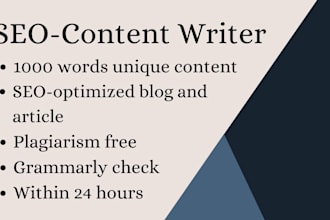 write SEO optimized amazon affiliate articles and affiliate blog posts