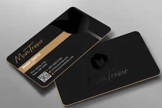 design double sided business card with qr code and clickable features