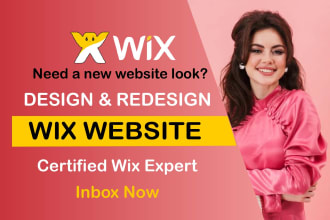design and redesign wix website or wix landing page and wix ecommerce website