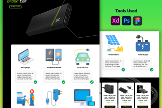 design web UI UX, and website template in xd, PSD