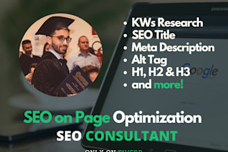 do SEO on page optimization also on wordpress in italian
