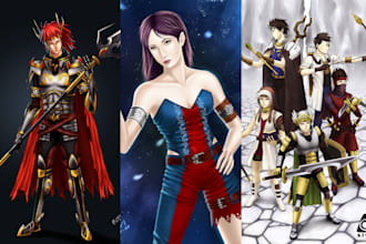 draw your dream character anime style or stylized