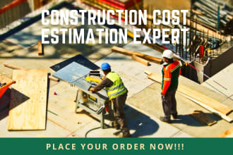 prepare construction cost estimate and material take off
