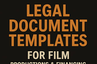 send you legal documents templates for film productions