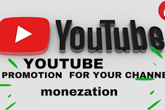 do youtube monetization promotion for channel