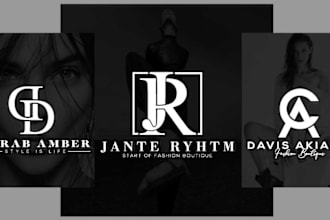 do modern luxury fashion clothing brand business logo design