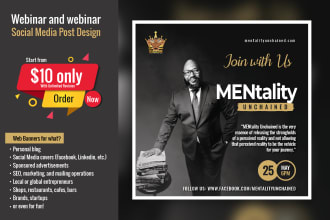 webinar and webinar  social media post design