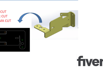 create dwg or dxf files for laser cut, plasma cut, wire cut