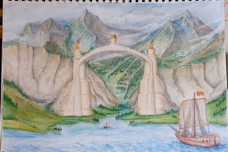 draw your fantasy landscape