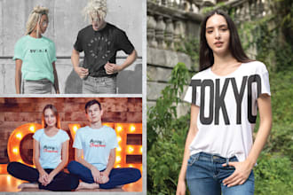 do realistic and high quality tshirt  and mugs mockups