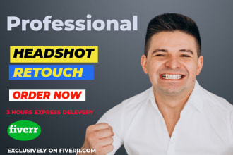 do expert headshot retouch portrait photo editing