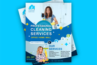 do cleaning service flyer in luxury style