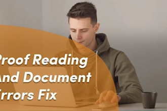 proof read your document and fix the errors