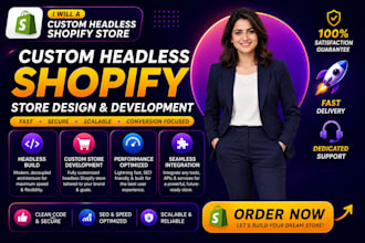 a custom headless shopify store