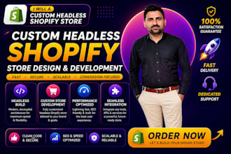 a custom headless shopify store